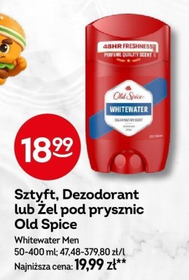 Sztyft, Dezodorant lub Żel pod prysznic Old Spice Whitewater Men promocja w Żabka