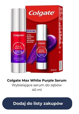 Wybielające serum do zębów Max White Purple promocja w Rossmann