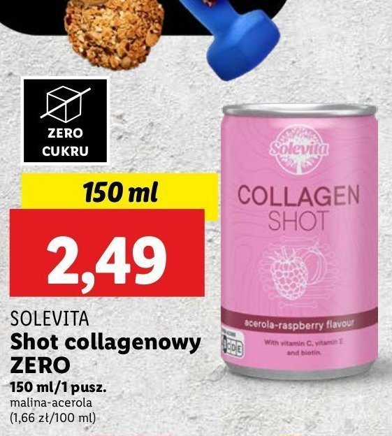 Shot collagen Solevita promocja w Lidl