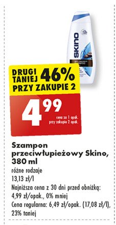 Szampon przeciwłupieżowy z kawą Skino promocja w Biedronka