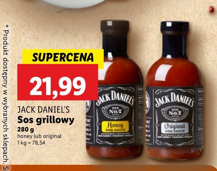 Sos grillowy honey Jack daniel's barbecue sauce promocja