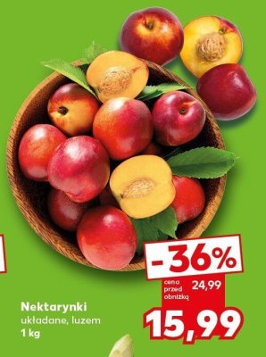 Nektarynki ukladane, luzem 1kg promocja w Kaufland