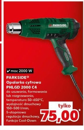 Opalarka 2000 w Parkside promocja w Kaufland