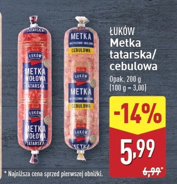 Metka tatarska Łuków promocja w Aldi