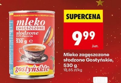 Mleko zagęszczone słodzone gostyńskie promocja w Biedronka