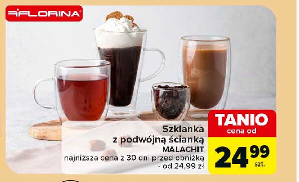 Szklanka malachit Florina (florentyna) promocja