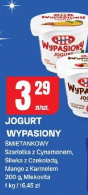 Jogurt Wypasiony śmietankowy Szarlotka z Cynamonem, Śliwka z Czekoladą, Mango z Karmelem promocja w Chorten