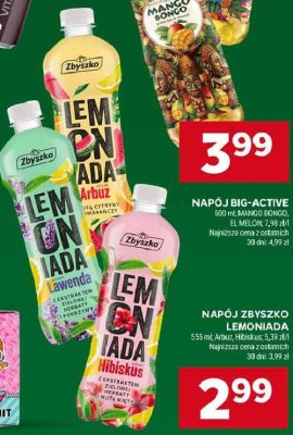 Lemoniada hibiskus ZBYSZKO LEMONIADA Zbyszko (napoje) promocja