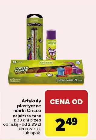 Farby wodne Cricco promocja w Carrefour