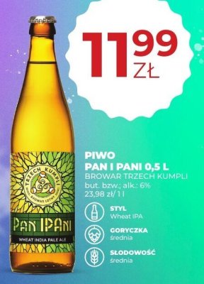 Piwo Pan i Pani 0,5L promocja w Duży Ben
