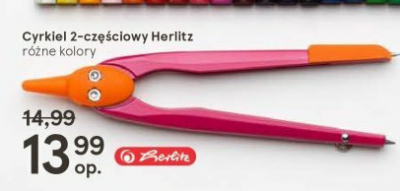 Cyrkiel szkolny 2-elementowy Herlitz promocja