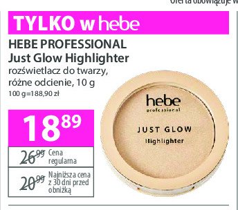 Bronzer silky touch Hebe professional promocja