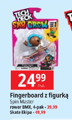 Fingerboard z figurką sk8 crew TECH DECK promocja w Leclerc