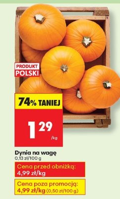 Dynia promocja w Biedronka