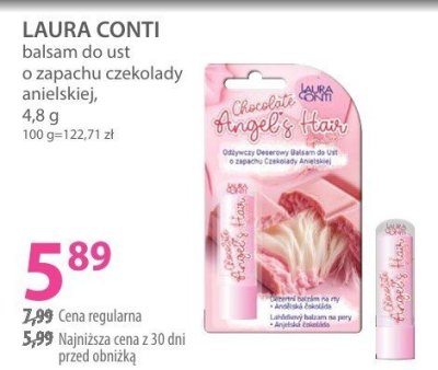 Balsam LAURA CONTI do ust o zapachu czekolady anielskiej promocja w Hebe