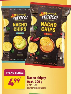 Chipsy nacho chili Bienvenido mexico promocja