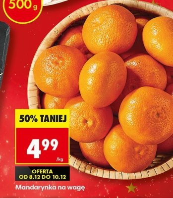 Mandarynka na wagę promocja w Biedronka