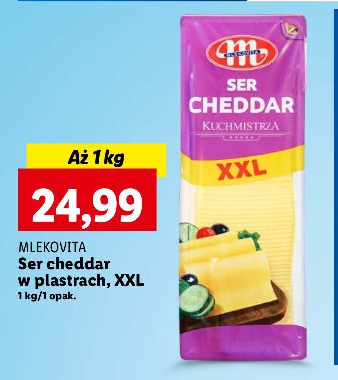 Ser cheddar Mlekovita promocja w Intermarche
