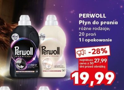 Płyn do prania Perwoll różne rodzaje 20 prań 1 l promocja w Kaufland
