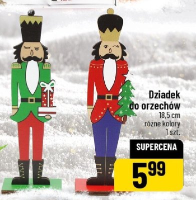Dziadek do orzechów 18,5 cm różne kolory promocja w POLOmarket