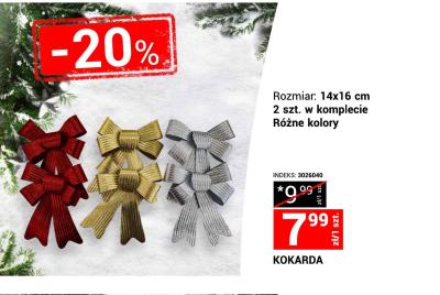 Kokarda 2 szt. w komplecie różne kolory promocja w Merkury Market