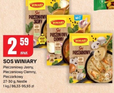 Sos Winiary Pieczeniowy Jasny, Pieczeniowy Ciemny, Pieczarkowy 27-30 g, Nestle promocja w Chorten