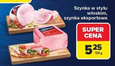 Szynka w stylu włoskim Carrefour promocja w Carrefour