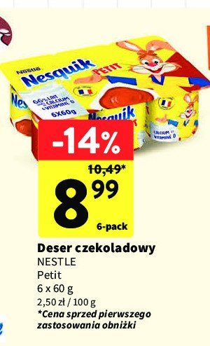 Deser mleczny NESQUIK PETIT promocja