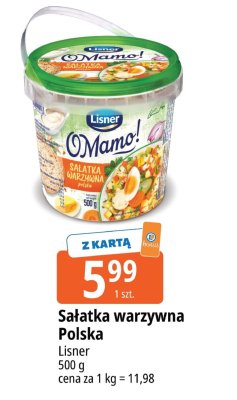 Sałatka warzywna Polska Lisner O Mamo! promocja w Leclerc