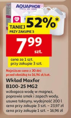 Wkład Maxfor B100-25 MG2 promocja w Auchan