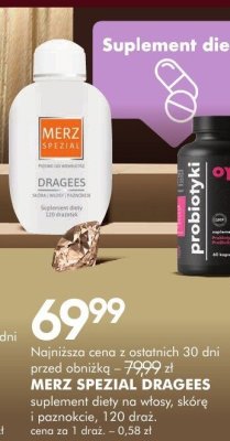 Suplement diety na włosy, skórę i paznokcie Merz Spezial Dragees promocja w Super-Pharm