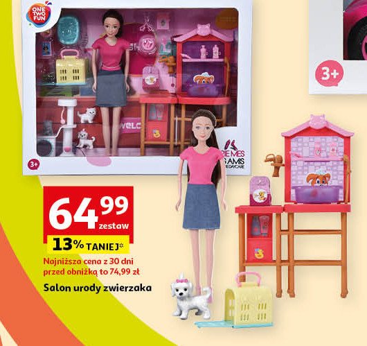 Lalka salon pi臋kno艣ci dla zwierzak贸w One two fun promocja