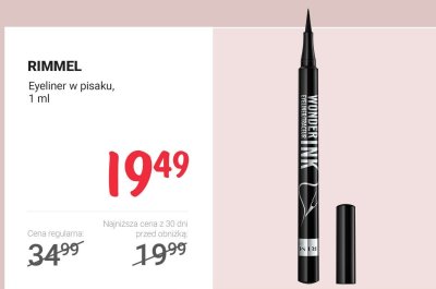 Eyeliner Wonder'Ink w pisaku  promocja w Rossmann