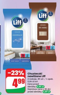 Chusteczki nawilżane uniwersalne promocja w Dino