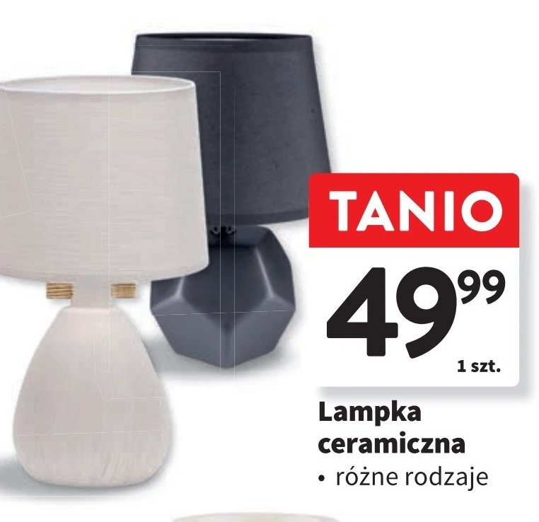 Lampka ceramiczna promocja w Intermarche