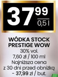 Wódka Stock Prestige wow promocja w Twój Market