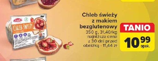 Chleb z makiem bezglutenowy Incola promocja