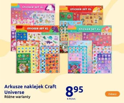 Arkusze naklejek Craft Universe - Różne warianty promocja w Action