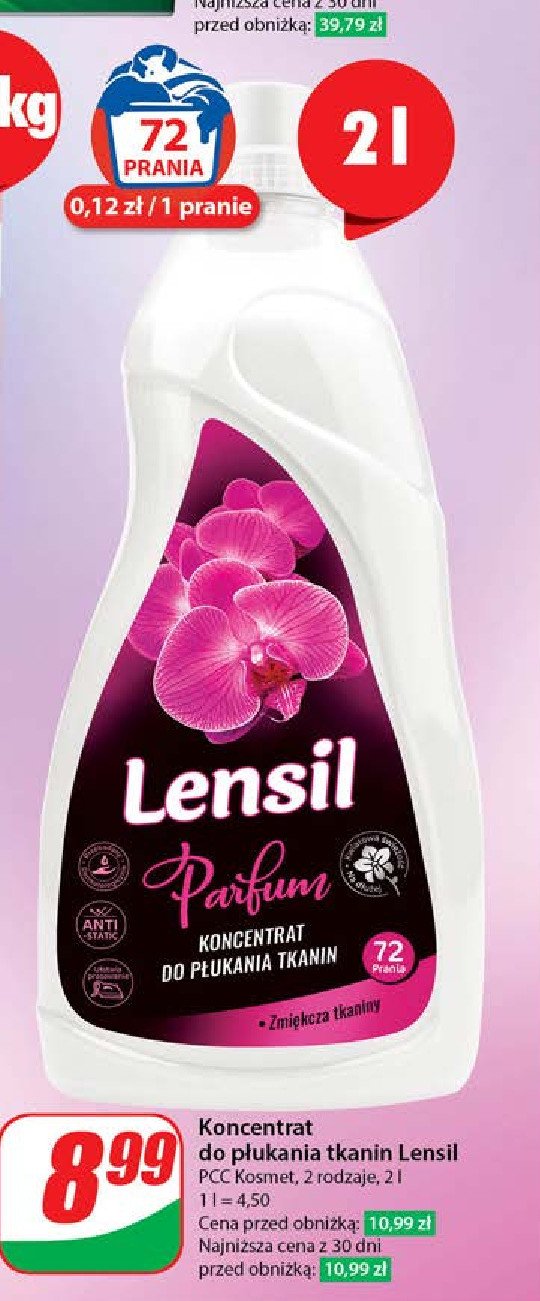 Płyn do płukania parfum Lensil promocja w Dino