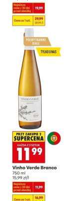 Wino białe Vinho Verde Branco promocja w Biedronka