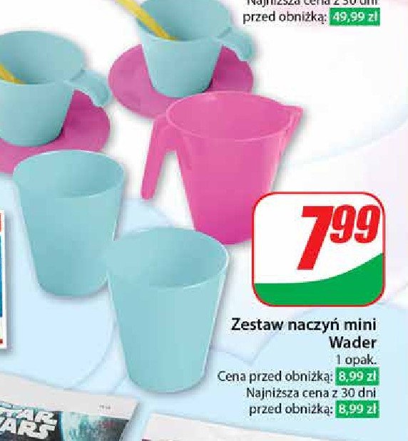 Zestaw naczyń mini Wader promocja w Dino