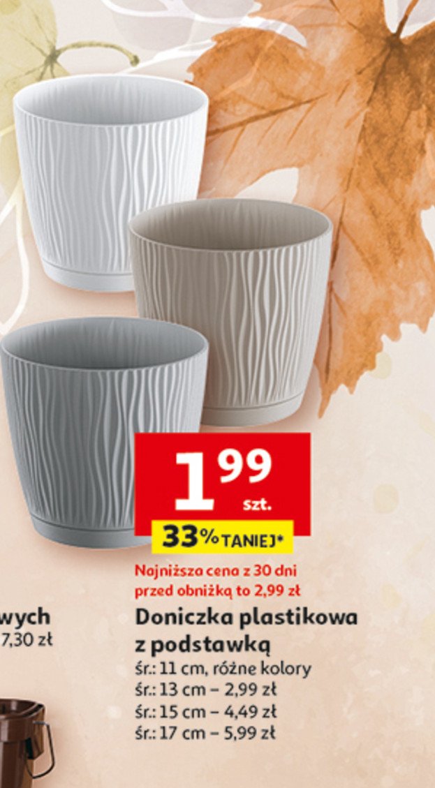 Doniczka z podstawk膮 17 cm promocja