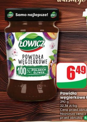 Powidła węgierkowe  promocja w Dino