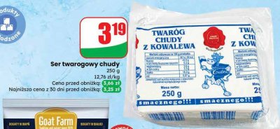 Ser twarogowy chudy promocja w Dino