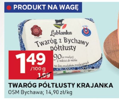 Twaróg półtłusty krajanka Mlekpol promocja w Stokrotka