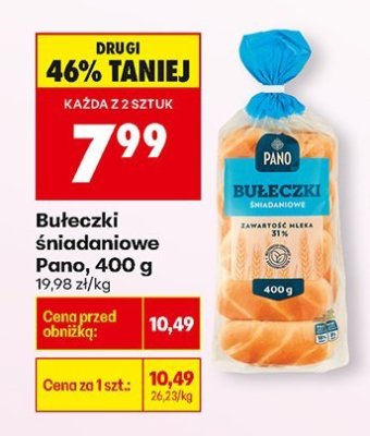 Bułeczki śniadaniowe Pano promocja w Biedronka