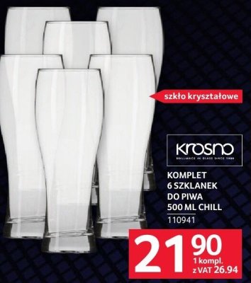 Komplet 6 szklanek do piwa 500 ml Chill promocja w Selgros
