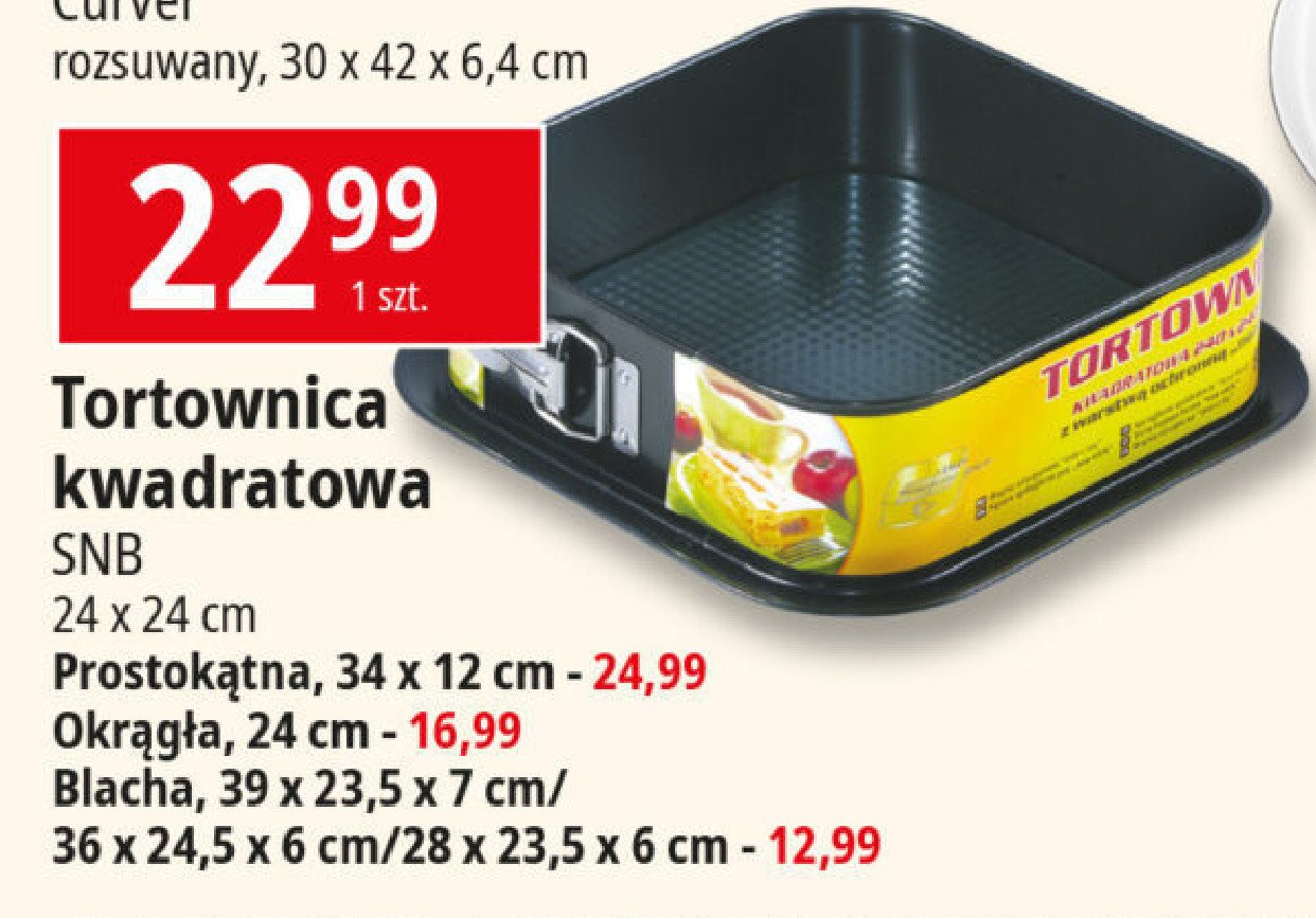 Blacha non stick fakturowana 36 x 24,5 x 6 cm Snb promocja