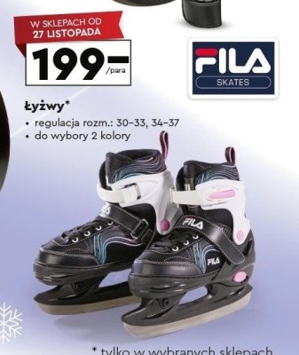 Łyżwy FILA SKATES regulacja rozm.: 30-33, 34-37 do wyboru 2 kolory promocja w Biedronka