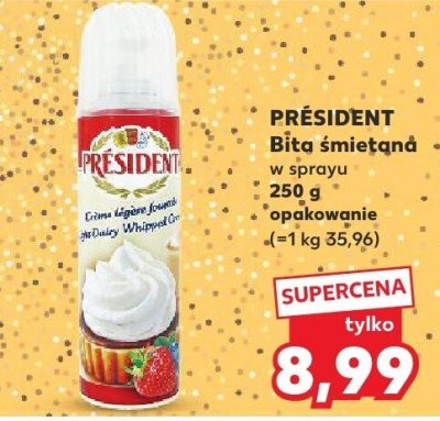 Bita śmietana w sprayu promocja w Kaufland